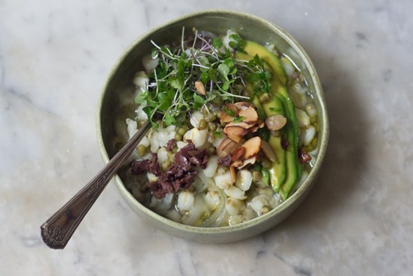 Posole in broth