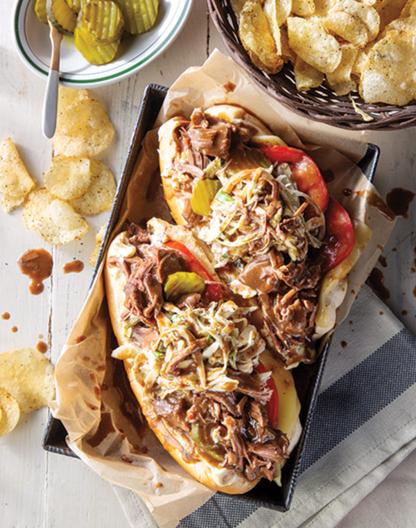 Pot roast po' boys