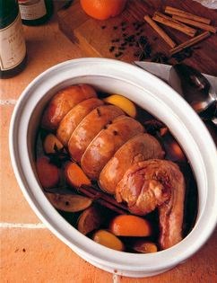 Pot roast shoulder of lamb