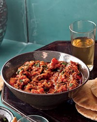 Pot-roasted eggplant with tomatoes & cumin