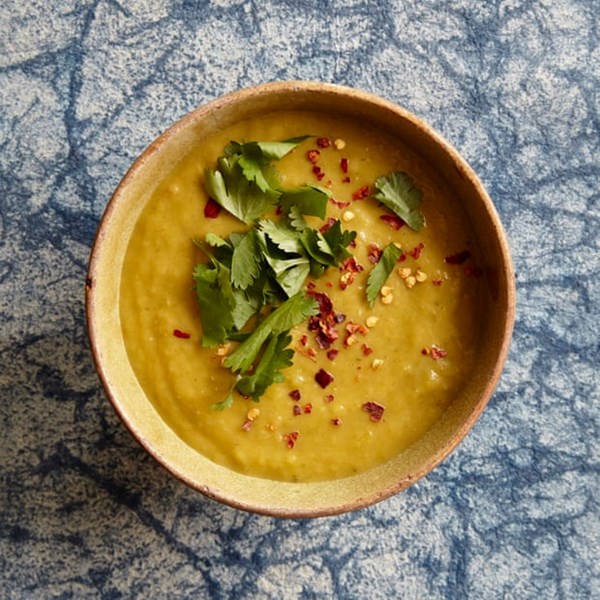 Potato & coriander soup