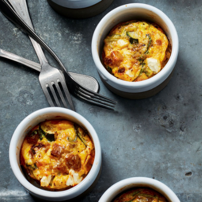 Potato & feta mini frittatas
