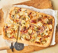 Potato & rosemary pizzas