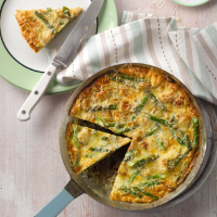 Potato and asparagus frittata