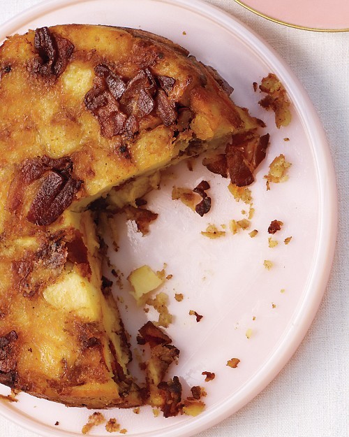 Potato and bacon cake