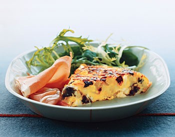 Potato and Boursin frittata