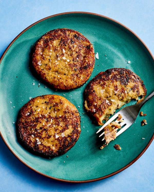 Potato and caraway seed cakes