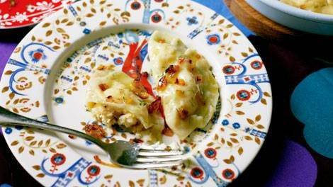 Potato and cheese dumplings (Ruskie pierogi)