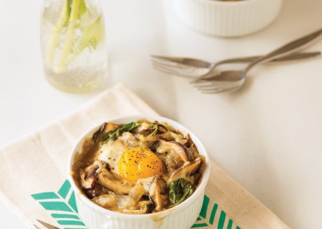 Potato and egg cocottes