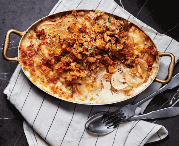 Potato and fennel gratin