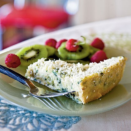 Potato and greens torta