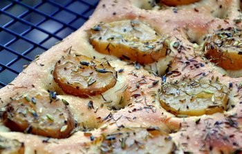 Potato and herb focaccia