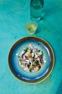 Potato and herring salad