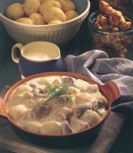 Potato and Jerusalem artichoke casserole