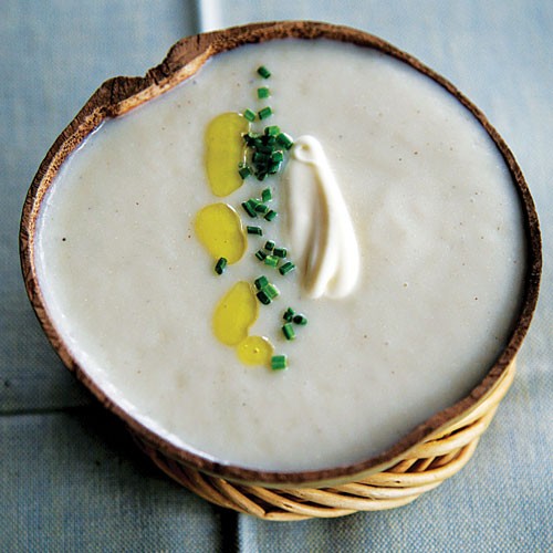 Potato and leek soup (Sopa de poro y papa)