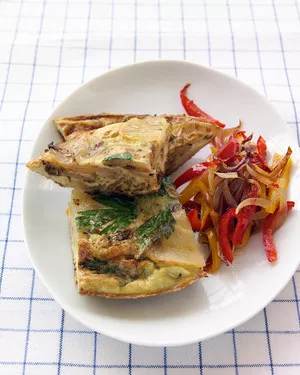 Potato and onion frittata