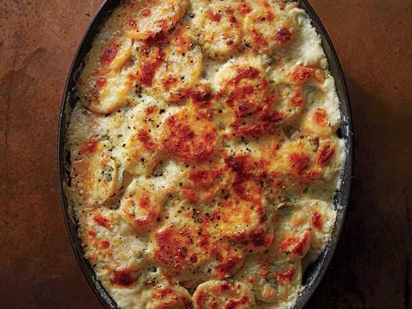 Potato and parsnip gratin
