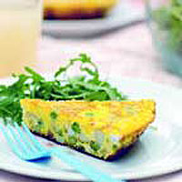 Potato and pea frittata
