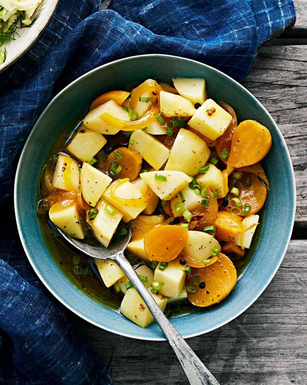 Potato-and-pickled-beet salad
