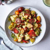 Potato and pickled tomato salad