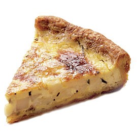 Potato and rosemary quiche