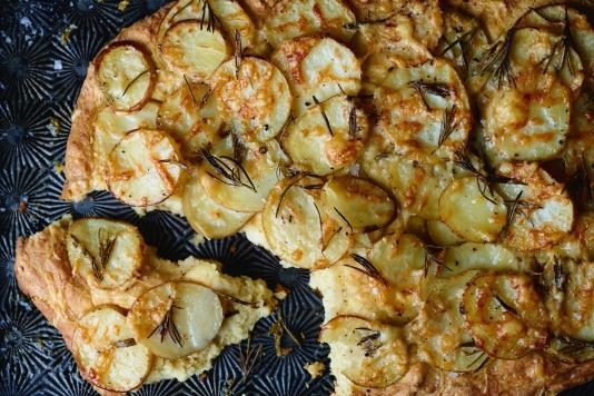 Potato and rosemary soda focaccia