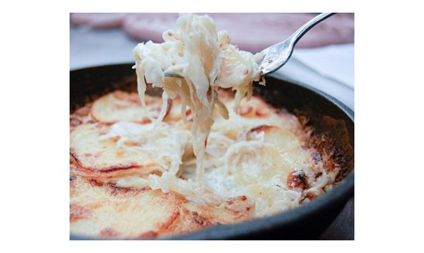 Potato and sauerkraut gratin (Kartoffel-sauerkraut gratin)