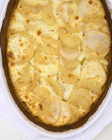 Potato and turnip gratin