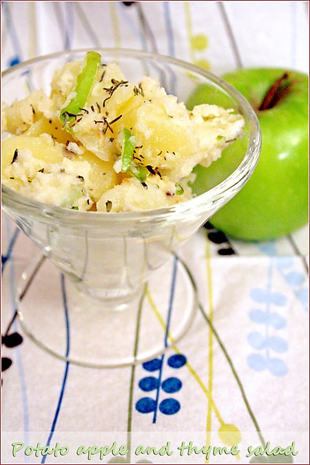 Potato, apple and thyme salad