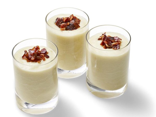 Potato-bacon soup shooters