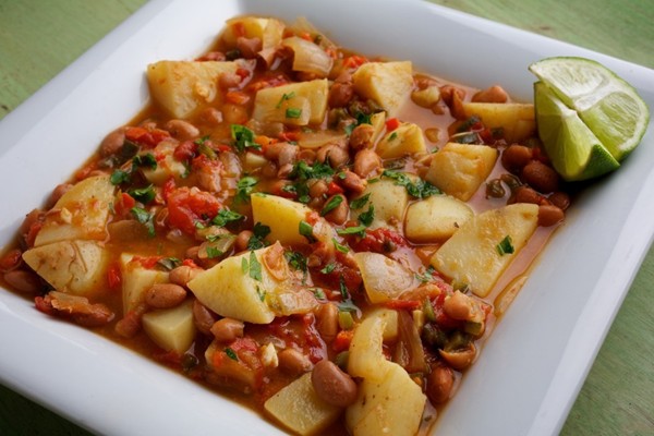 Potato-bean stew