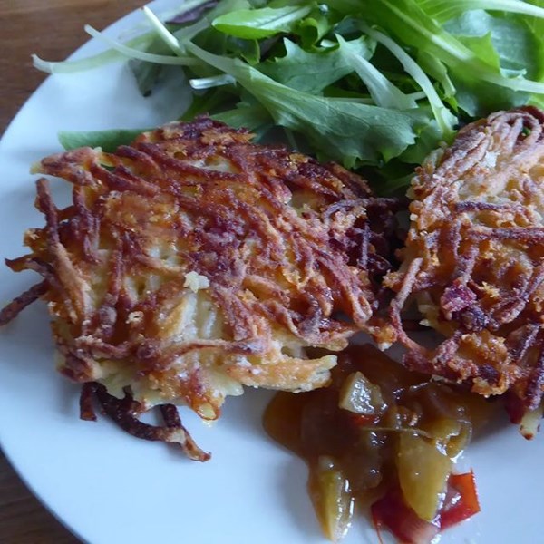 Potato cakes with ham and cheese (Les criques de Gramat)
