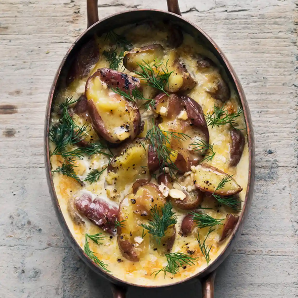 Potato, Camembert and dill