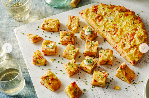 Potato chip tortilla Española