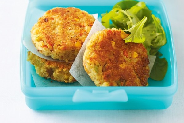 Potato, corn & tuna patties