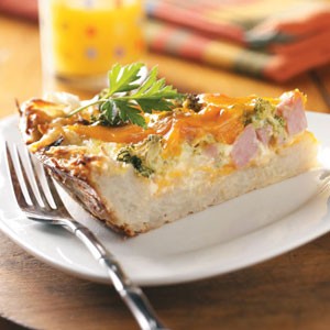 Potato crust quiche