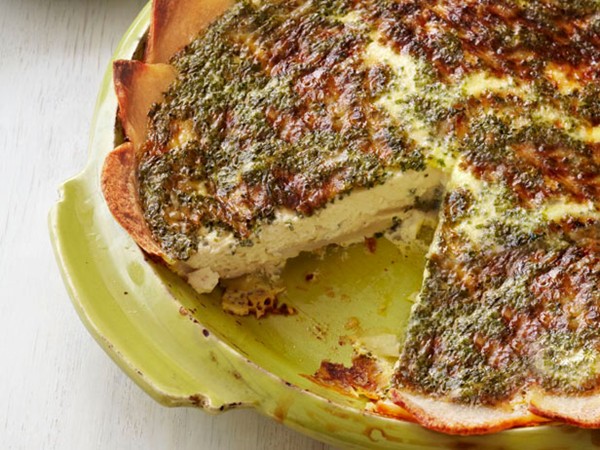 Potato-crusted quiche