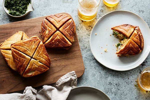 Potato-curry sandwich