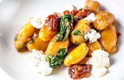 Potato gnocchi with fresh tomato sauce