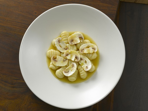 Potato gnocchi with mushrooms