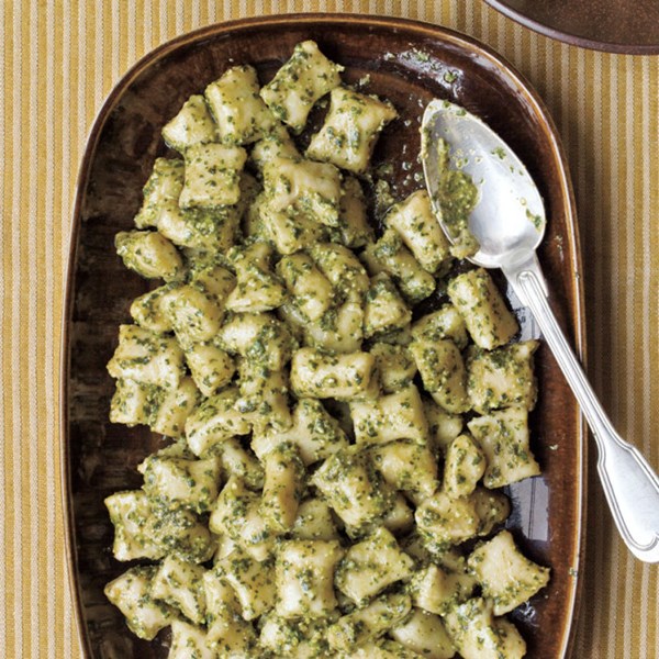 Potato gnocchi with pesto