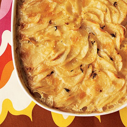 Potato gratin with duxelles