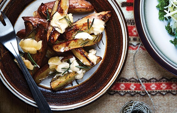 Potato gratin with goat cheese