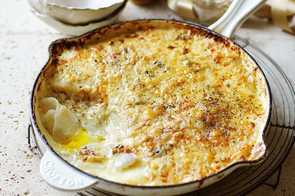 Potato gratin with Swiss Gruyère