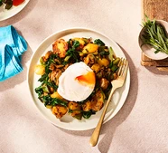 Potato hash with greens