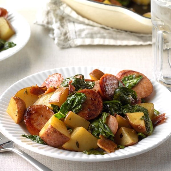 Potato kielbasa skillet
