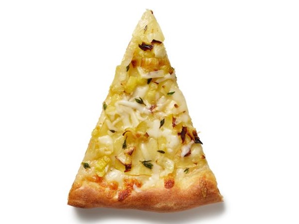 Potato-leek pizza