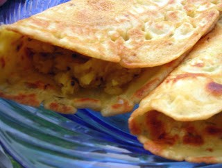 Potato masala dosa