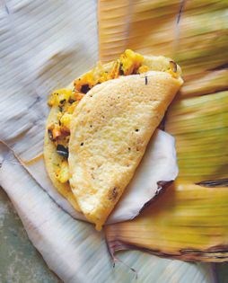 Potato masala pancakes (Masala thosai)