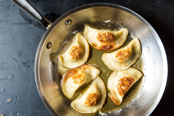 Potato, mushroom & caramelized onion pierogi